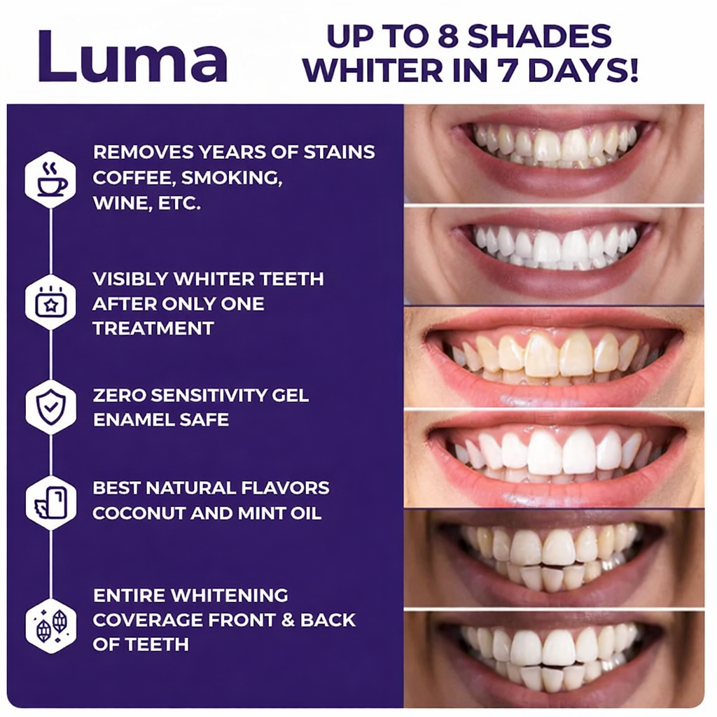 Luma Purple Teeth Whitening Strips My Store